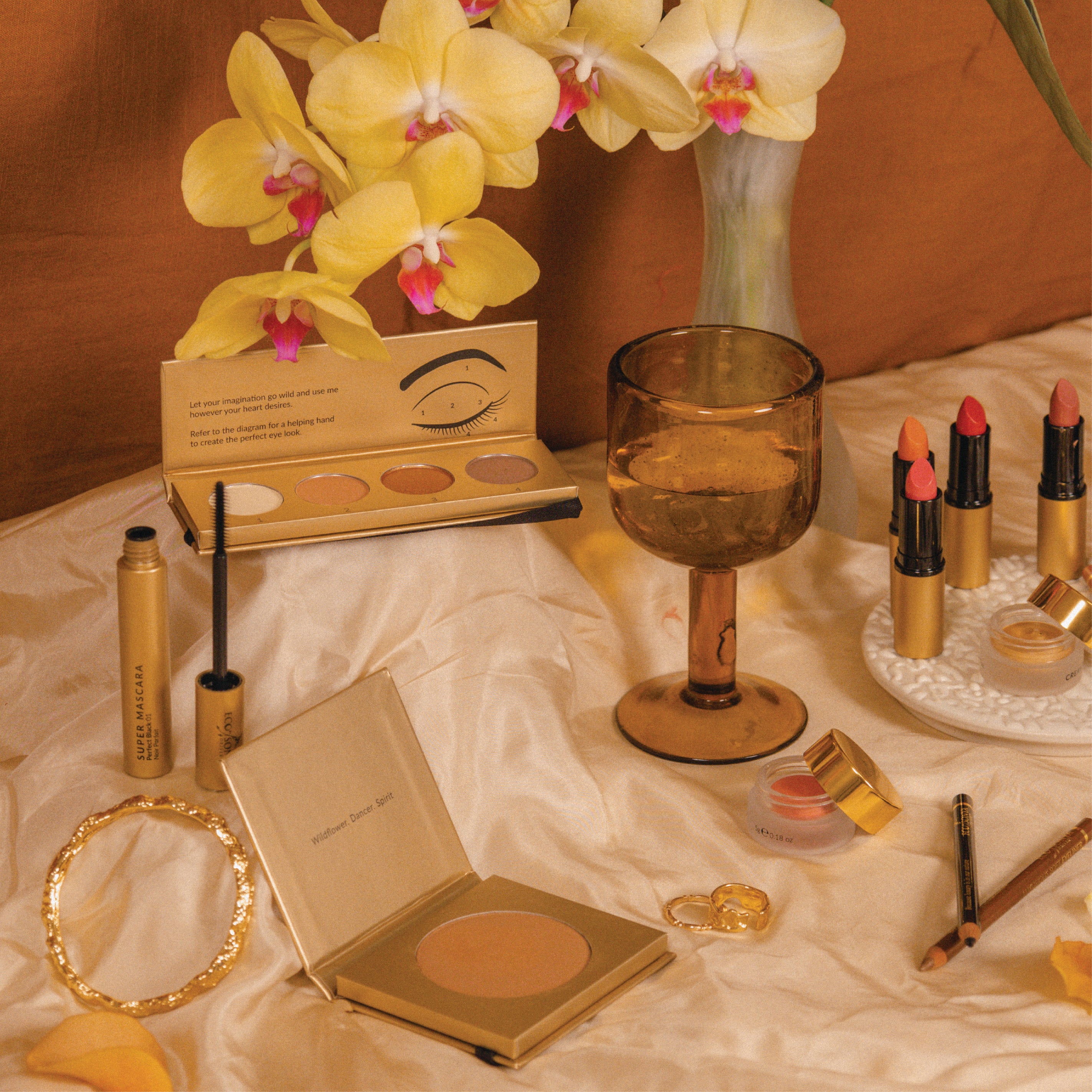 Makeup packaging - no mirrors or magnets