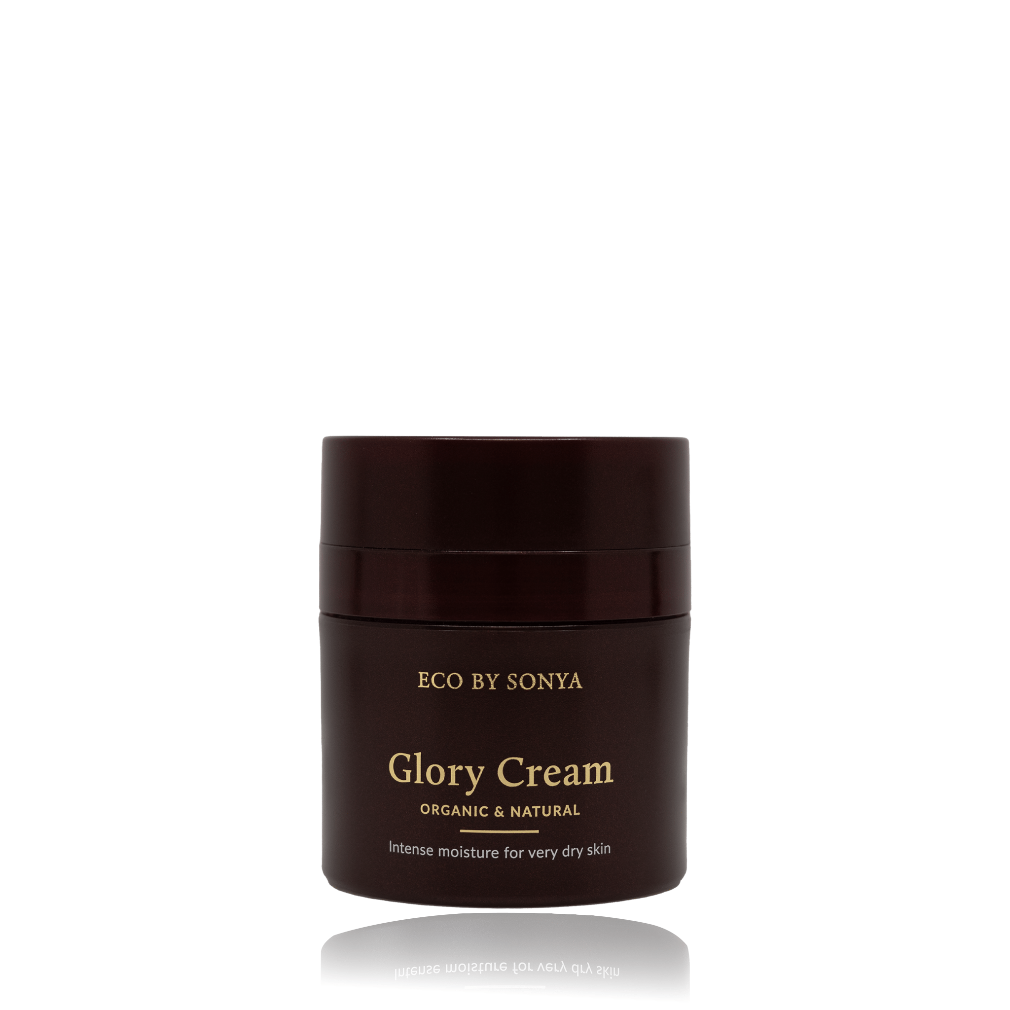 Jar of 'Glory Cream' by ECO BY SONYA on a white background