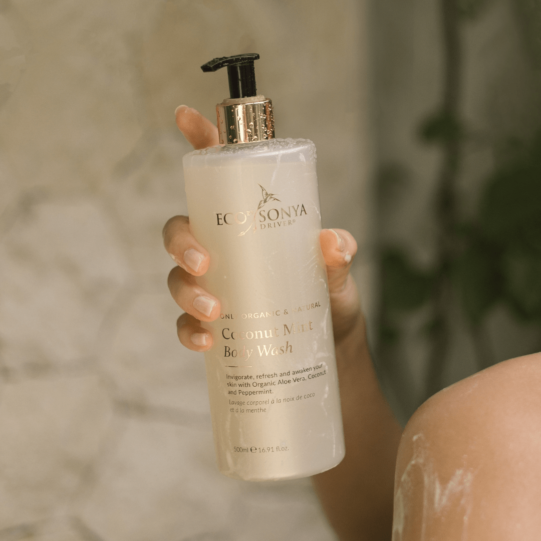 Coconut Mint body wash natural organic cleanser