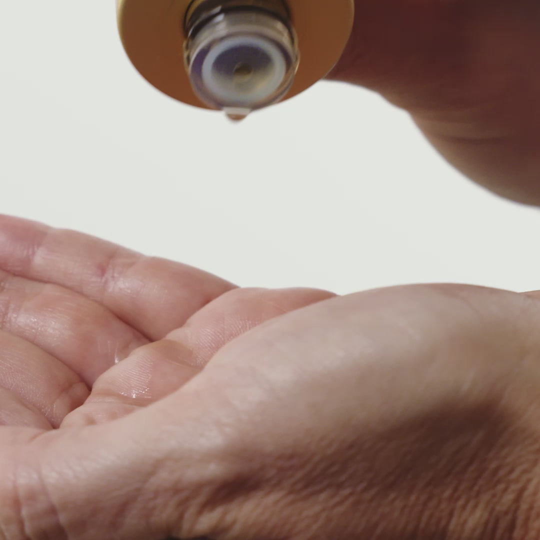 Woman applying Eco Tan Face Tan Water to skin, showing before and after glow with natural sun-kissed tan.